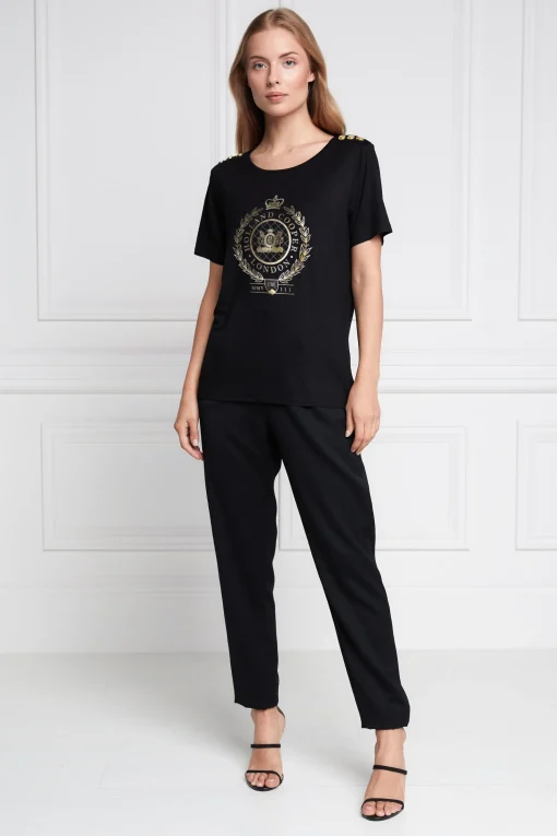 Ornate Crest Tee (Black)