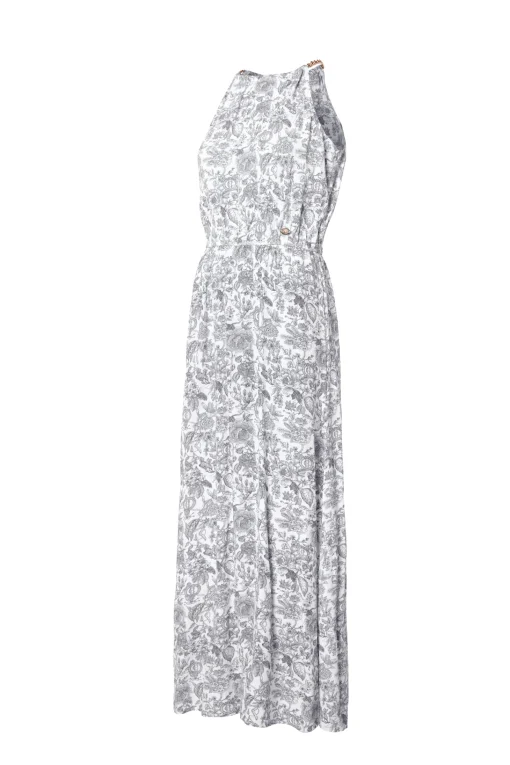 Paloma Maxi Dress (White Willow)