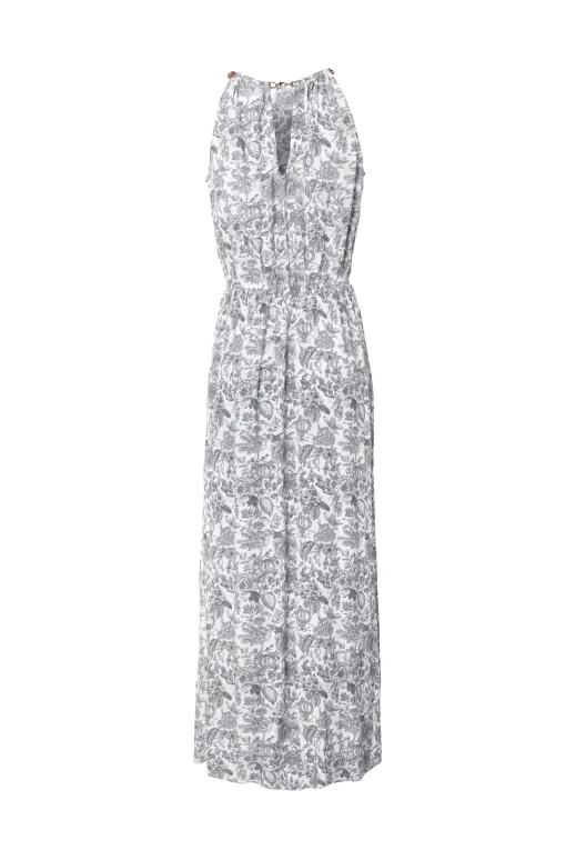 Paloma Maxi Dress (White Willow)