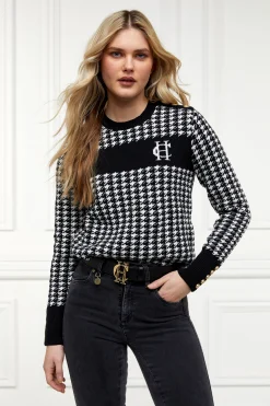 Panel Crew Neck Knit (Black)