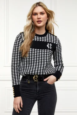 Panel Crew Neck Knit (Black)