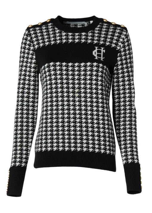 Panel Crew Neck Knit (Black)