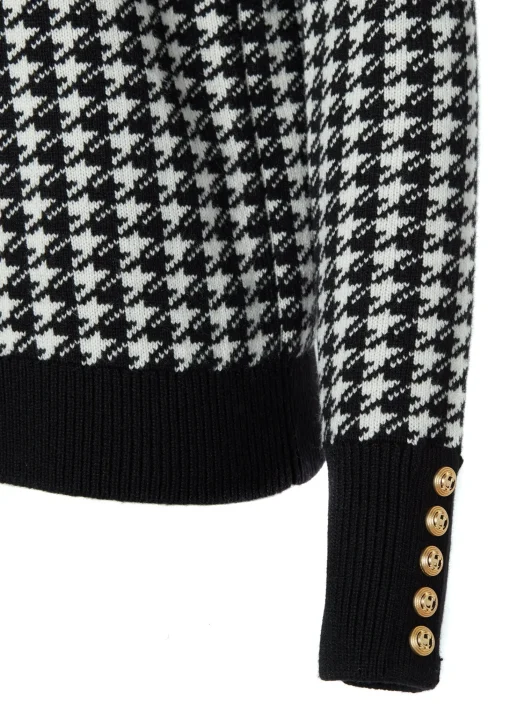 Panel Crew Neck Knit (Black)