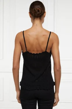 Pointelle Cami (Black)