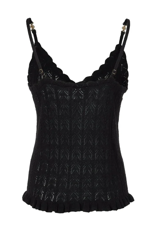 Pointelle Cami (Black)