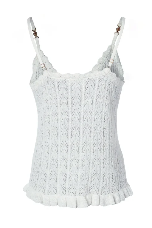 Pointelle Cami (Natural)