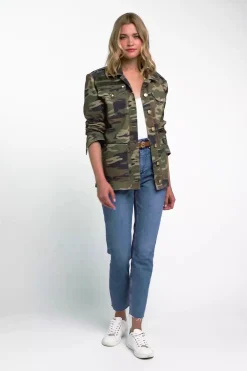 Premium Artillery Jacket (Washed Camo)
