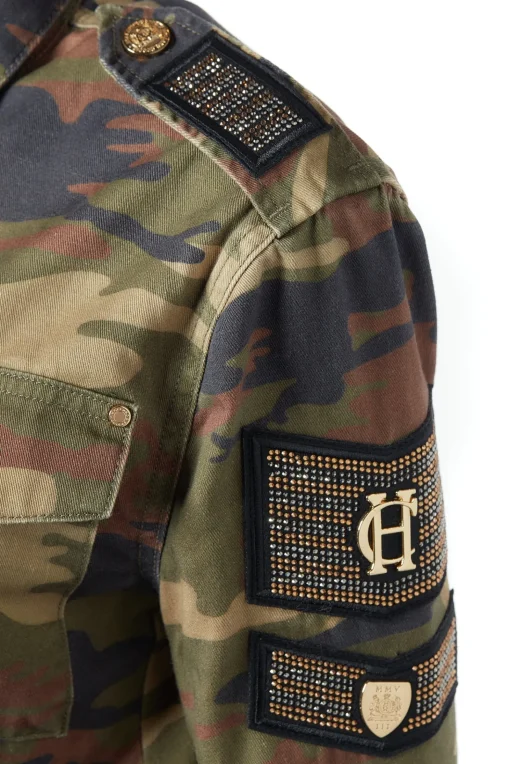 Premium Artillery Jacket (Washed Camo)