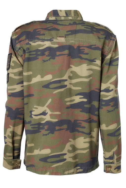 Premium Artillery Jacket (Washed Camo)