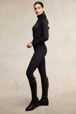 Premium High Rise Breeches (Black)