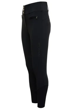 Premium High Rise Breeches (Black)