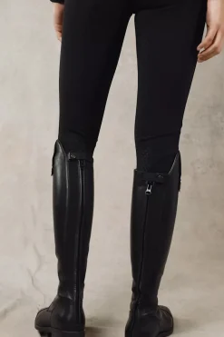 Premium High Rise Breeches (Black)