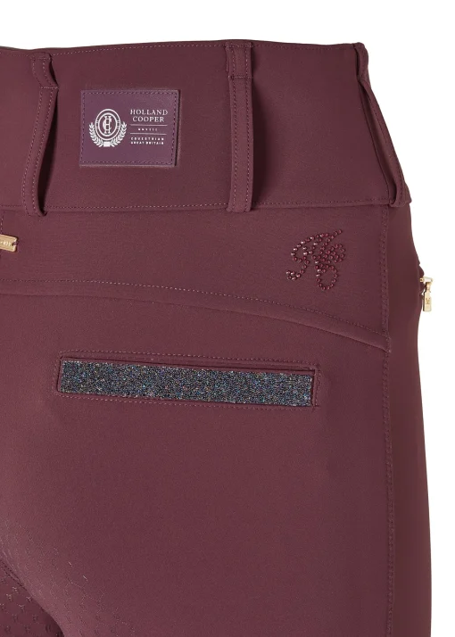 Premium High Rise Breeches (Aubergine)