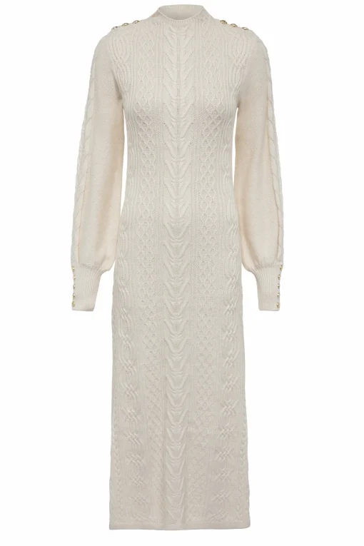 Rachel Maxi Dress (Oatmeal)