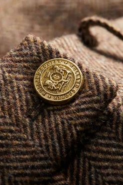 Regency Skirt (Large Scale Brown Herringbone)