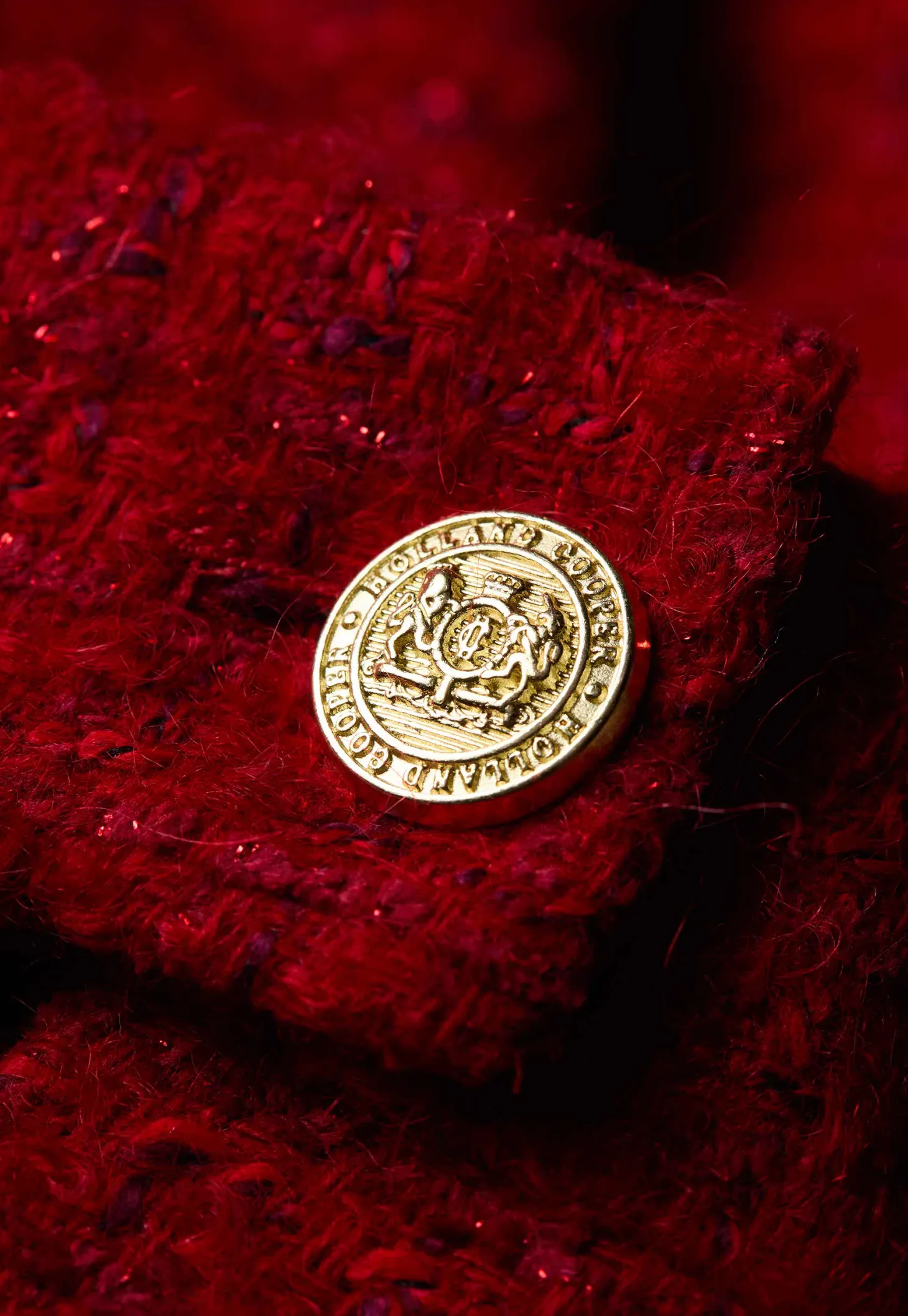 Regency Skirt (Red Boucle)