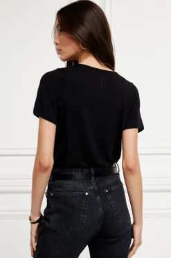 Relax Fit V-Neck Tee (Black)