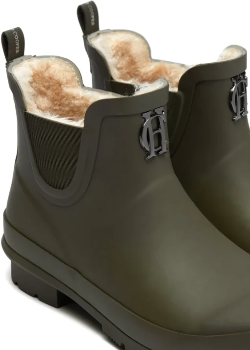 Rubber Chelsea Boot (Matte Green Gunmetal)