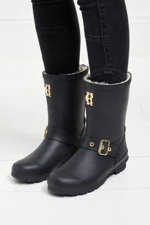Sherpa Lined Chelsea Wellington (Matte Black)