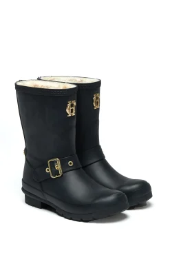 Sherpa Lined Chelsea Wellington (Matte Black)