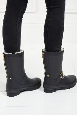 Sherpa Lined Chelsea Wellington (Matte Black)