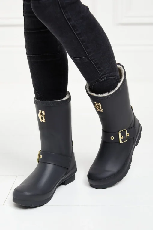 Sherpa Lined Chelsea Wellington (Matte Black)