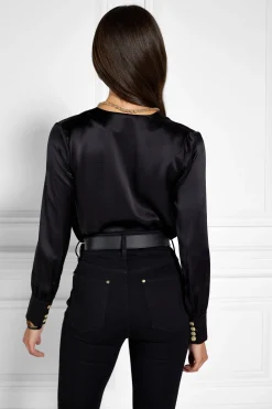 Silk Bodysuit (Black)