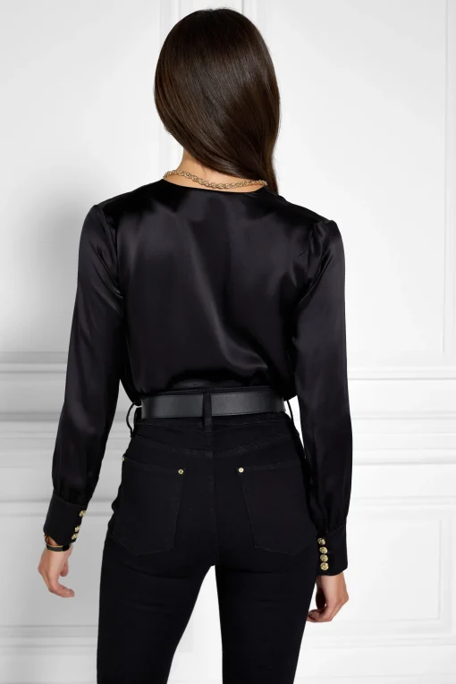 Silk Bodysuit (Black)
