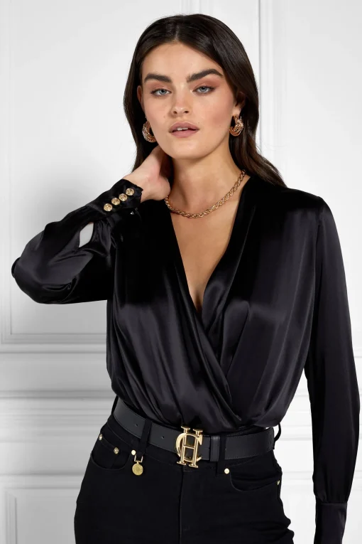 Silk Bodysuit (Black)