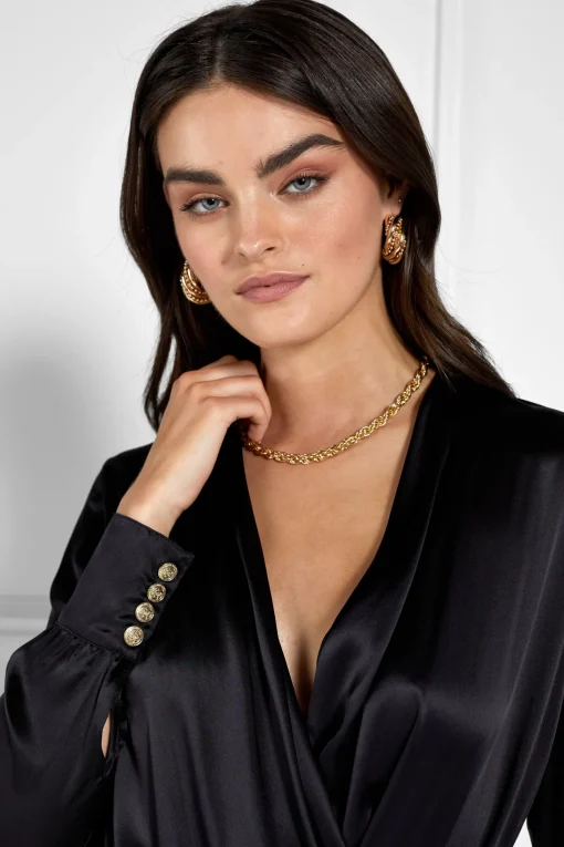 Silk Bodysuit (Black)