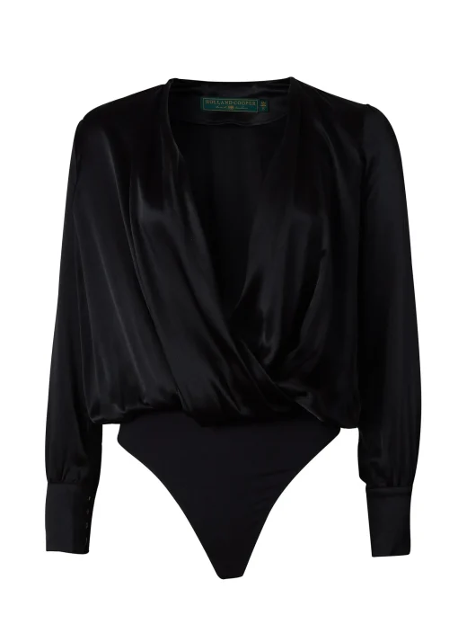 Silk Bodysuit (Black)
