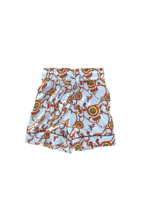 Silk Pyjama Short (Sky Blue)