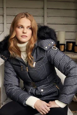 Ski Jacket (Mono Houndstooth)