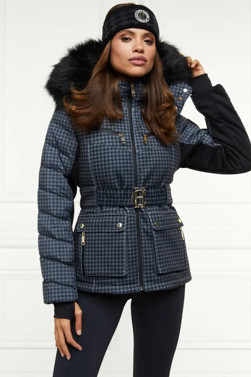 Ski Jacket (Mono Houndstooth)