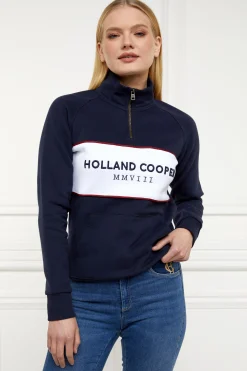 Sporting Heritage Zip Henley (Ink Navy)