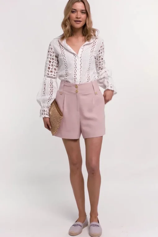 Tailored Short (Pink Linen)