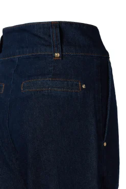 Tailored Wide Leg Jean (Deep Indigo)