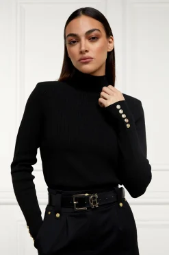 Tara High Neck Knit (Black)
