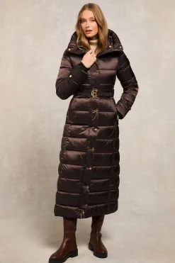 The Arosa Longline Coat (Chocolate)