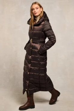 The Arosa Longline Coat (Chocolate)