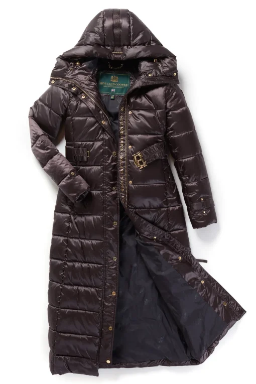 The Arosa Longline Coat (Chocolate)