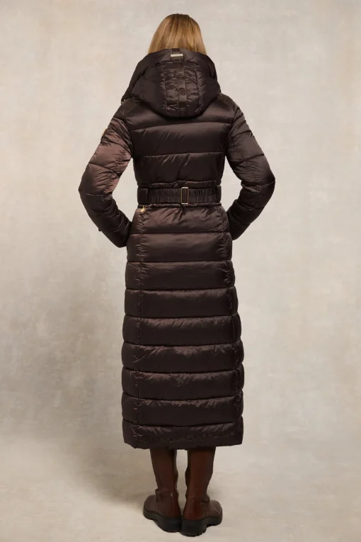 The Arosa Longline Coat (Chocolate)