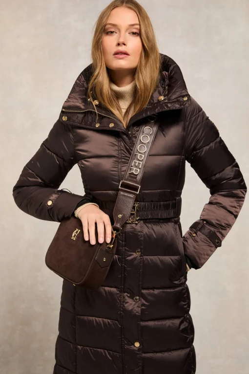 The Arosa Longline Coat (Chocolate)