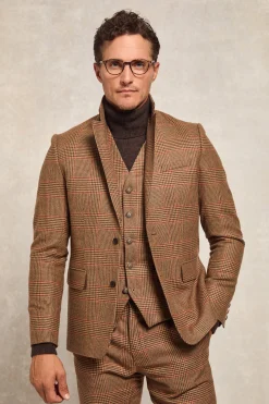 The Single Breasted Blazer (Clarence Check Merlot)