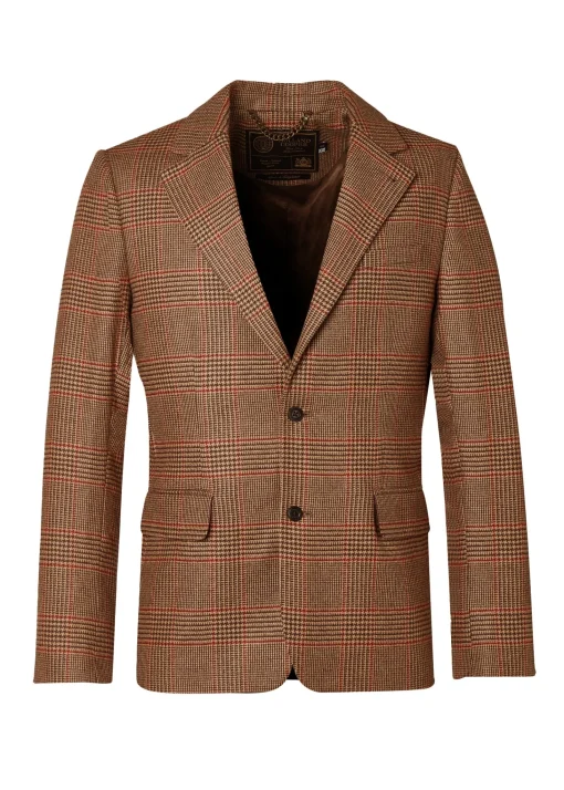 The Single Breasted Blazer (Clarence Check Merlot)