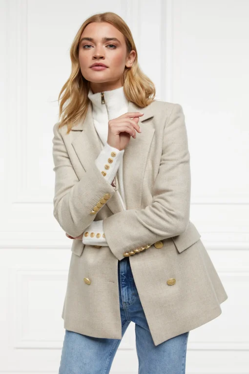 Tori Quarter Zip Knit (Natural)