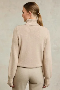 Tour Roll Neck Knit (Camel)