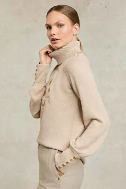 Tour Roll Neck Knit (Camel)