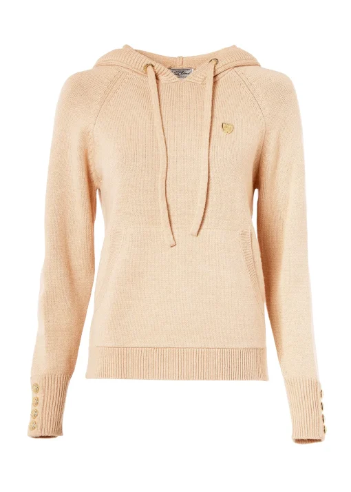 Verbier Knitted Hoodie (Light Camel)