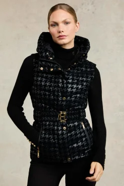 Vermont Gilet (Mono Houndstooth)